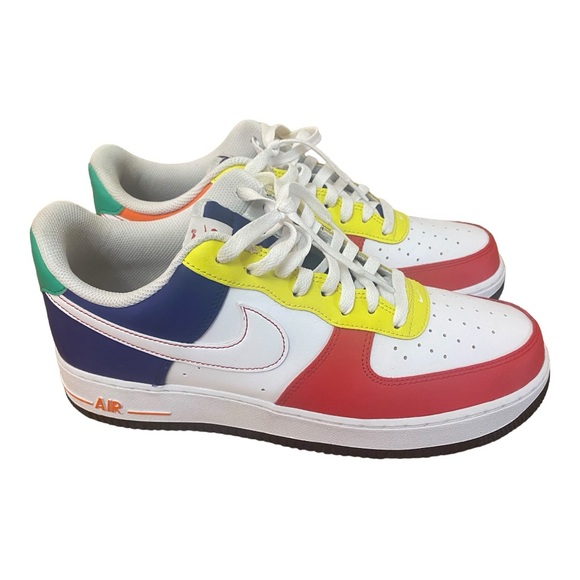 Nike Air Force 1 '07 LV8 Shoes University Red White Blue FN6840-657 Men's 10 - Picture 2 of 8